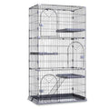 3/4-Tier Wire Cat Cage Playpen Kennel with Hammock H107