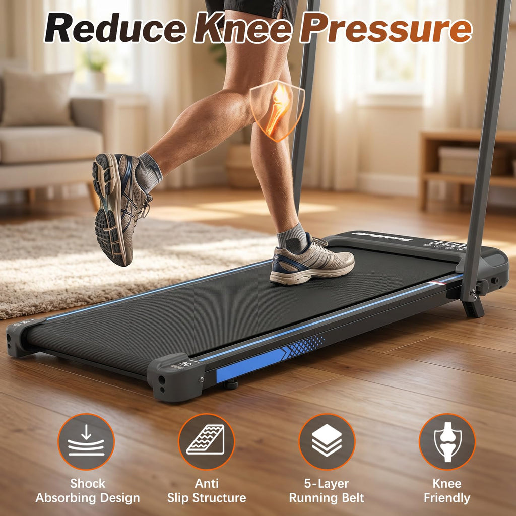 Foldable 3 in 1 Treadmill with Handle Bar and Incline Q3956