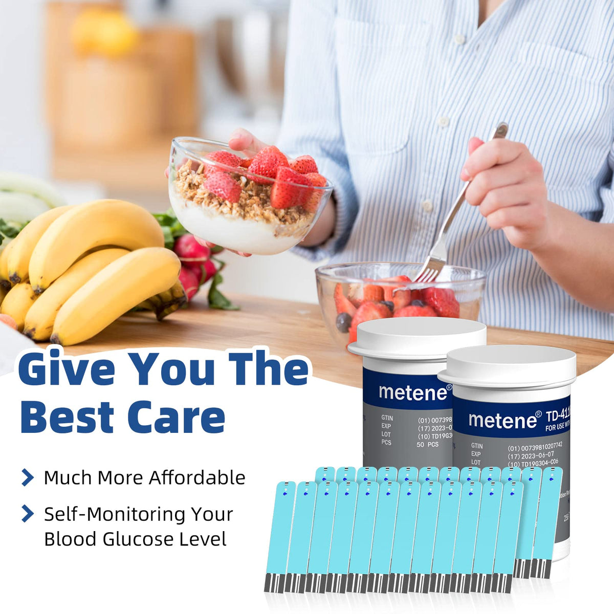 Blood Glucose Test Strips, 100 Count Y483