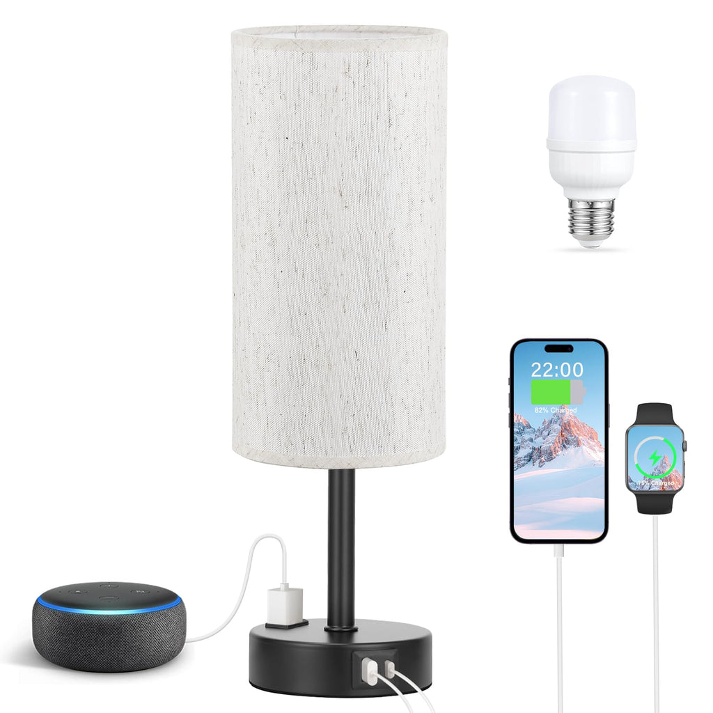 Turquoise Dimmable Touch Bedside Table Lamp H650