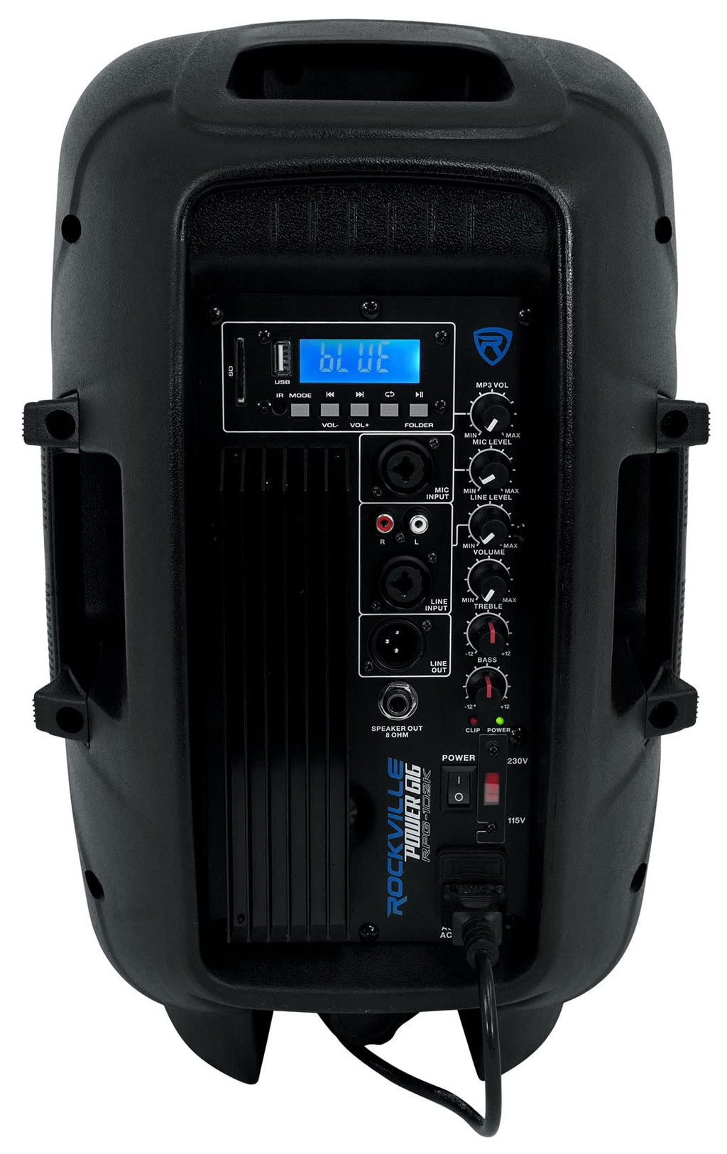 Powered PA Speaker Package with Mic Stands Cables P80582