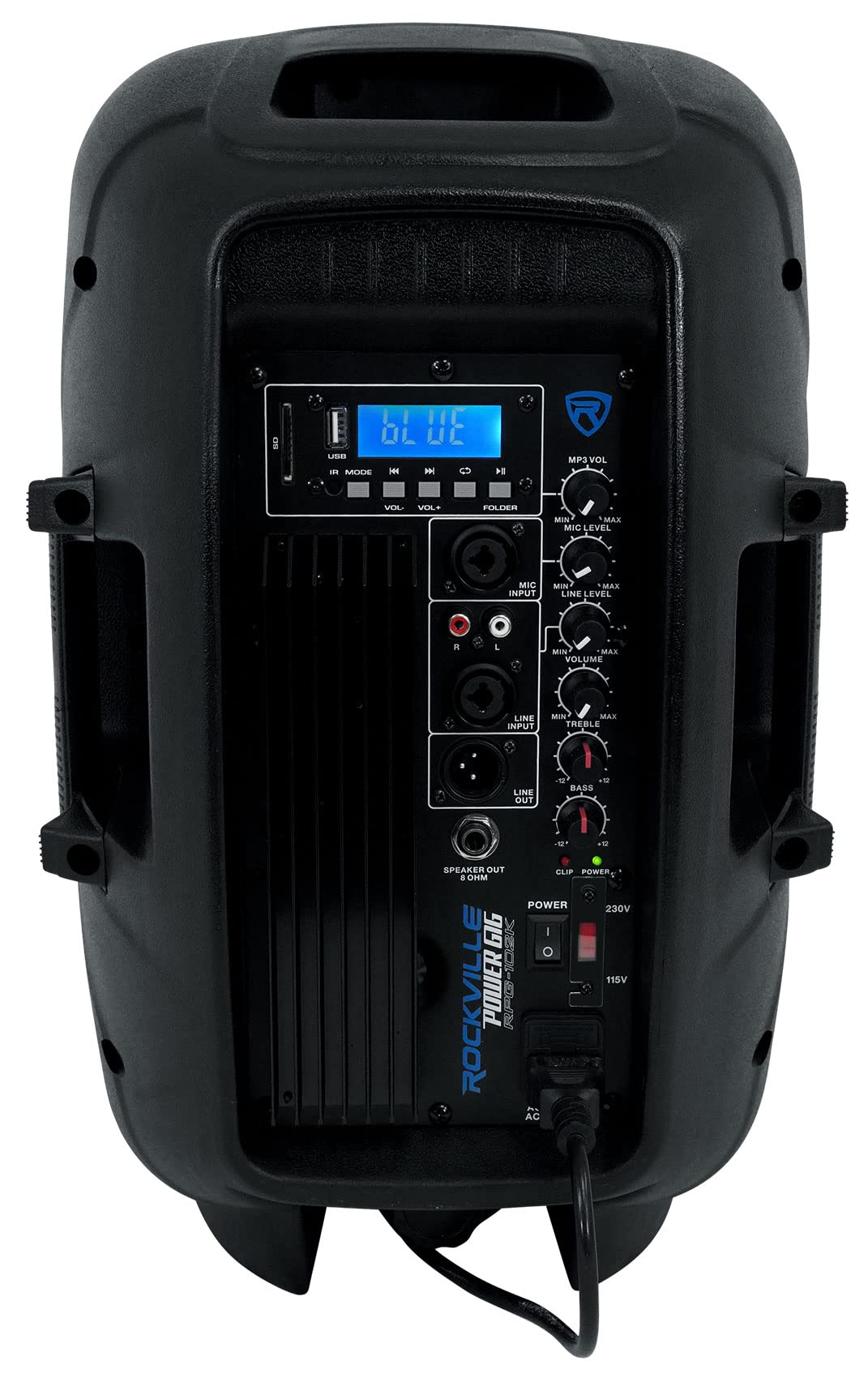 Powered PA Speaker Package with Mic Stands Cables P80582