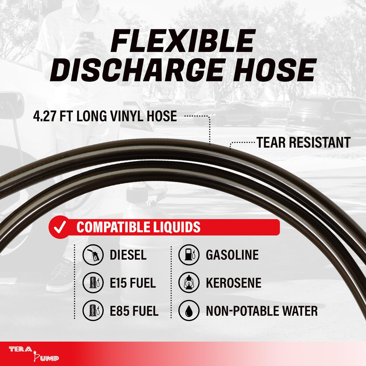 Battery Powered Fuel Transfer Pump with 51" Hose S534228