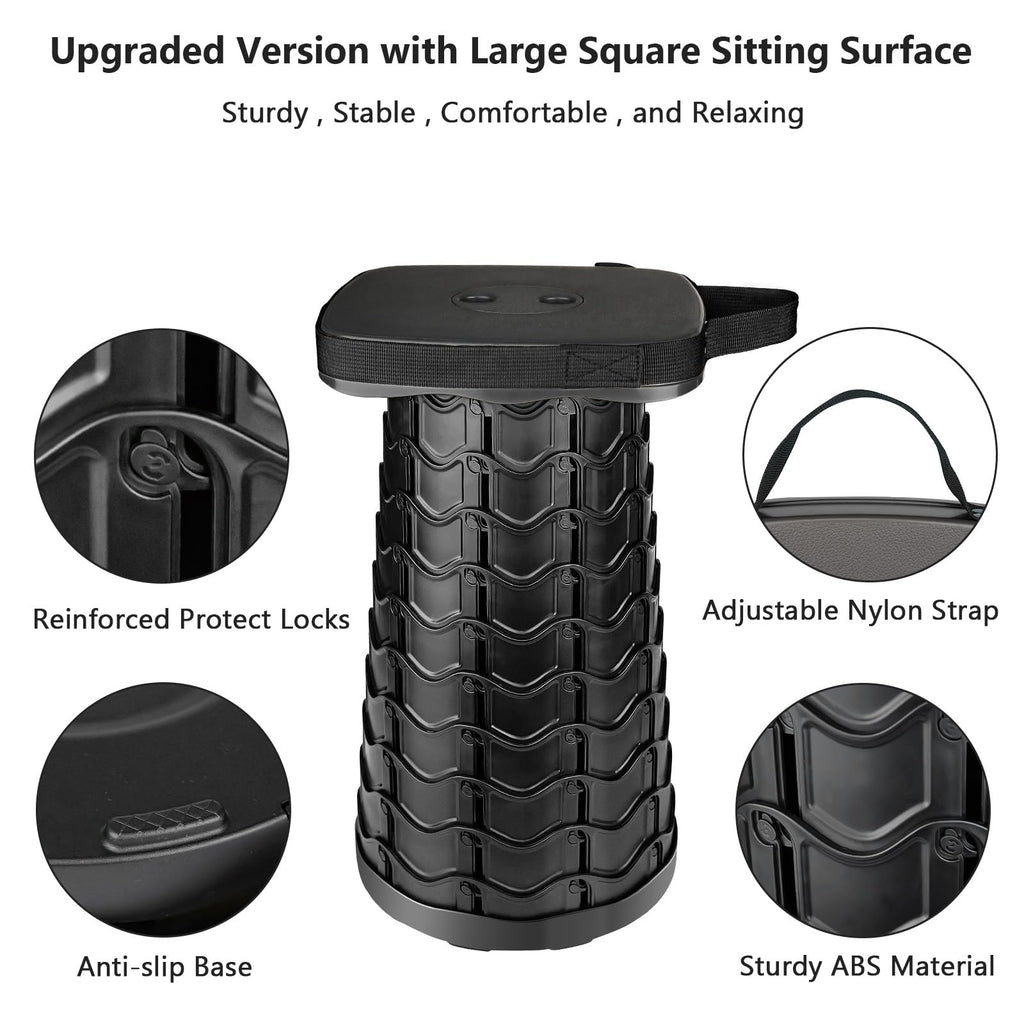 Black Folding Stool Q221929