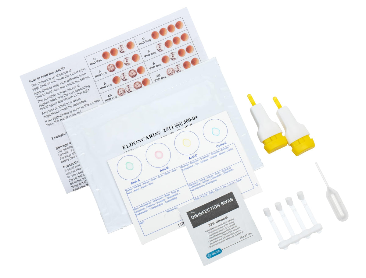 Blood Typing Kit 3 Test Pack Z6334