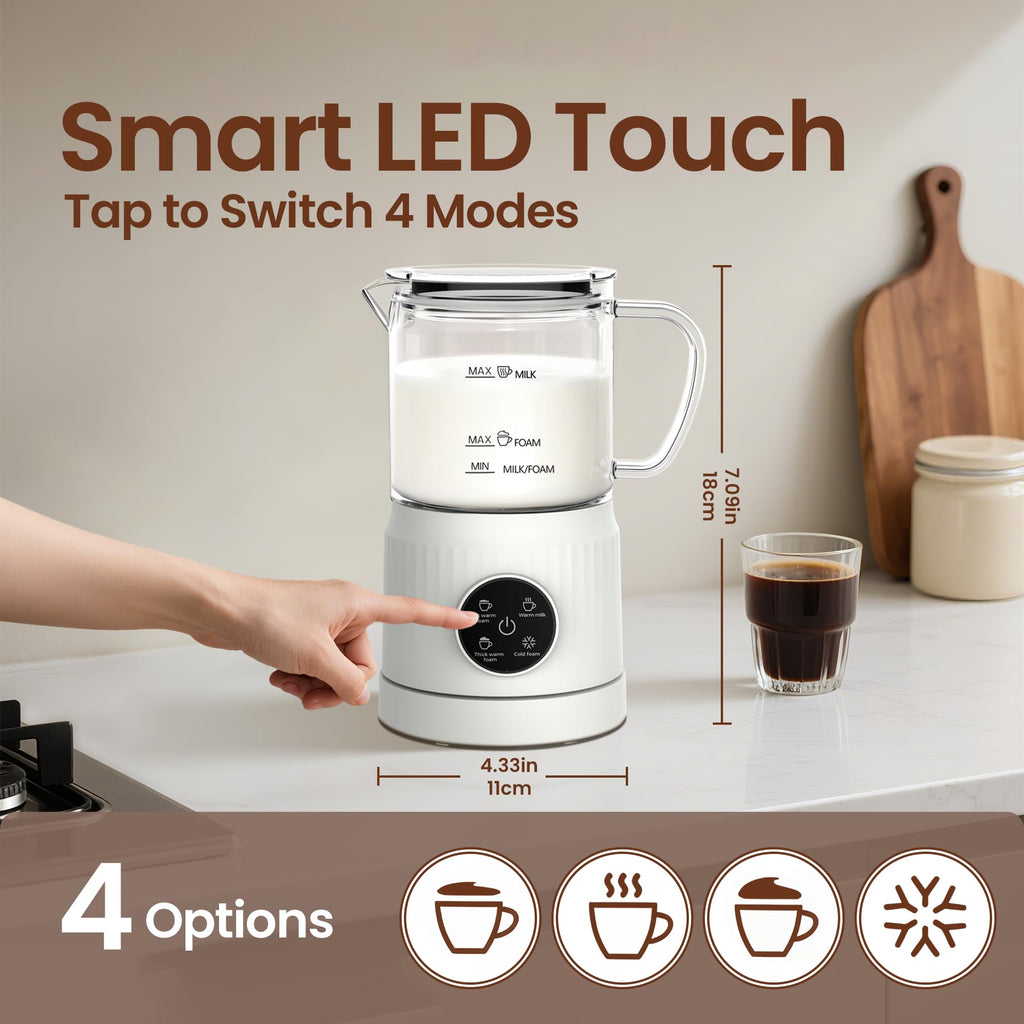 4-in-1 Electric Milk Frother and Steamer K96974