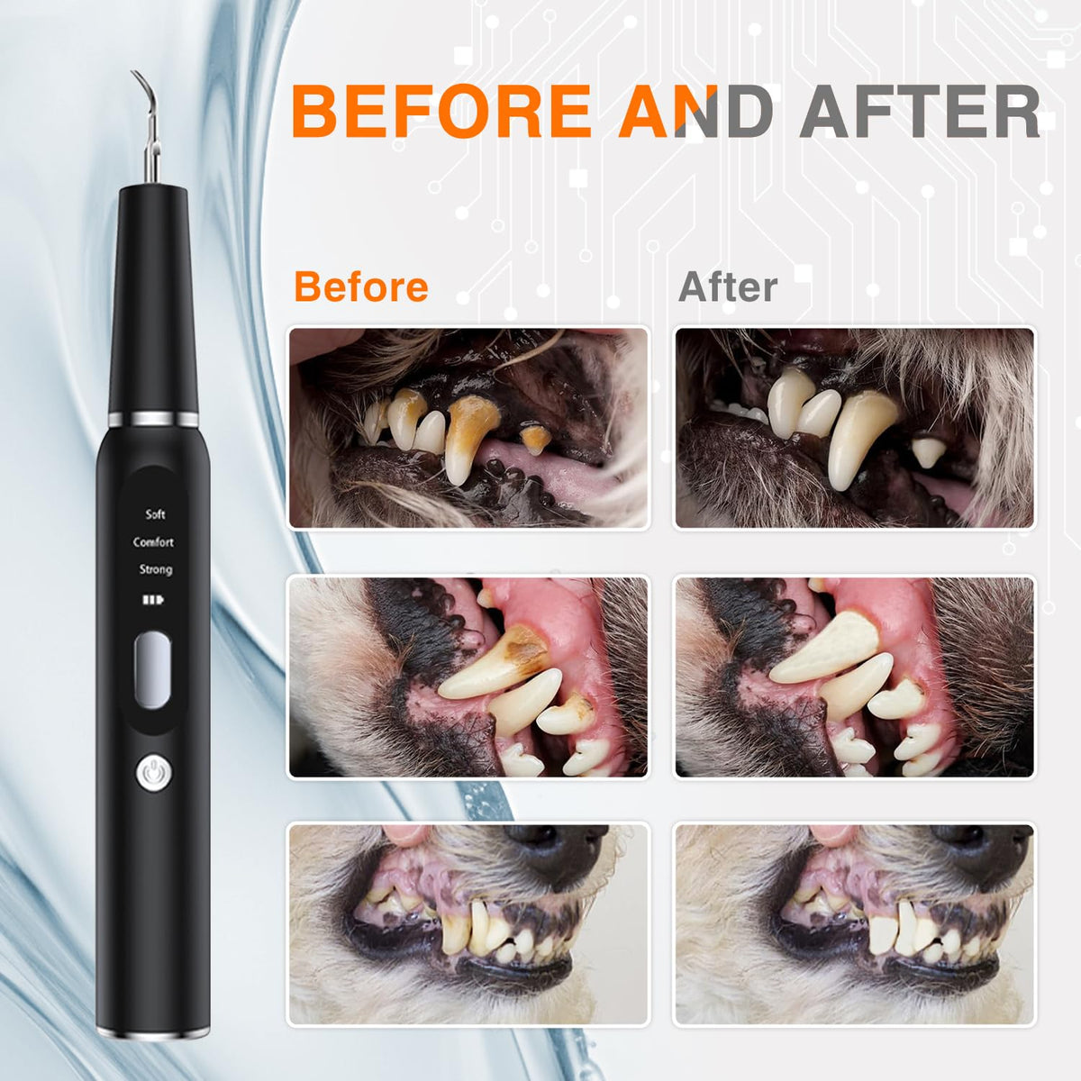 Ultrasonic Dog Plaque Remover with LED Light Y70627