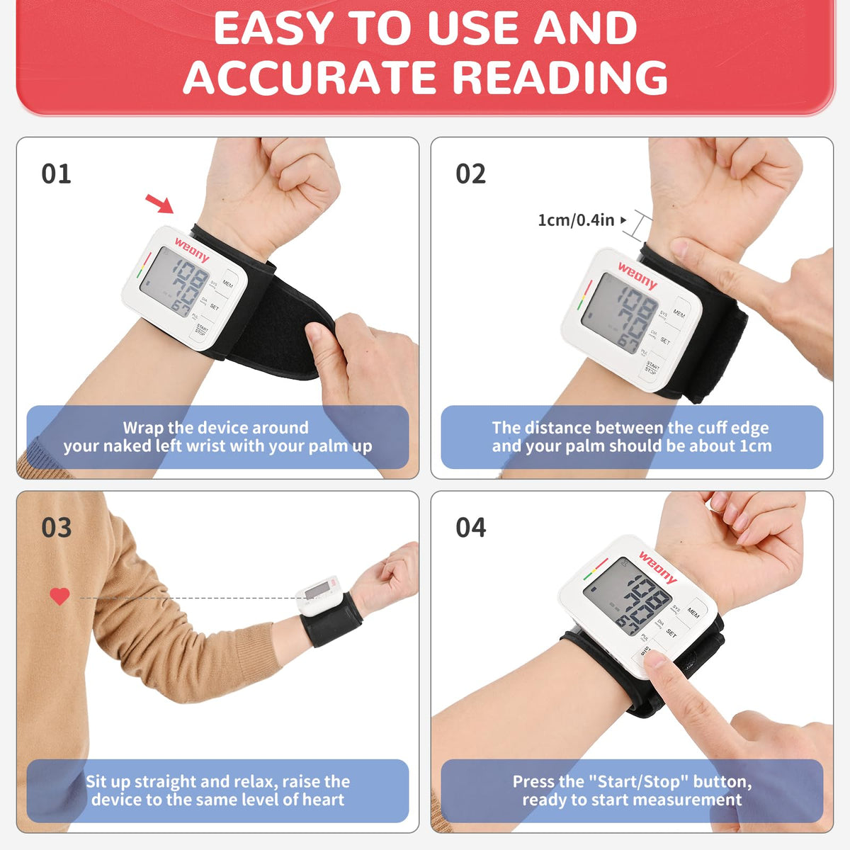 Wrist Blood Pressure Monitor V459