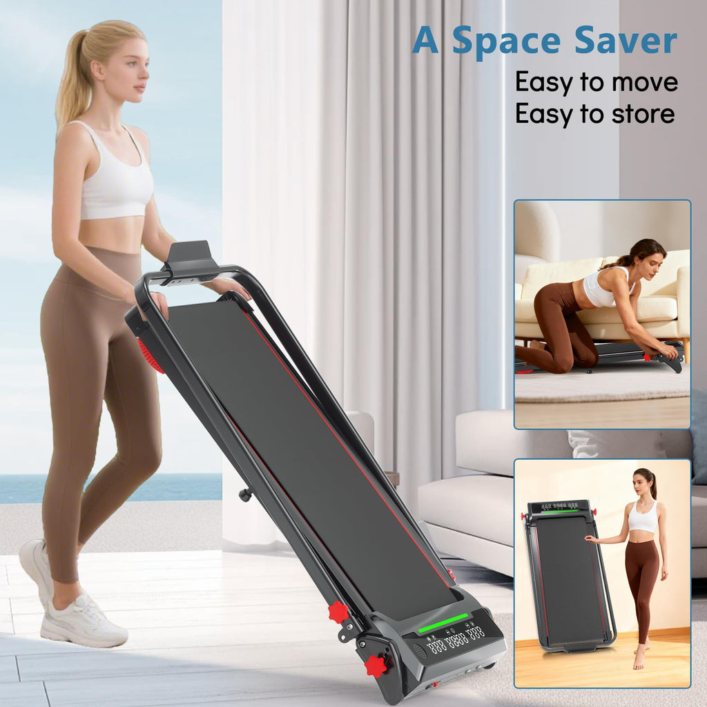 Foldable Treadmill with Incline and Handle Bar U8000