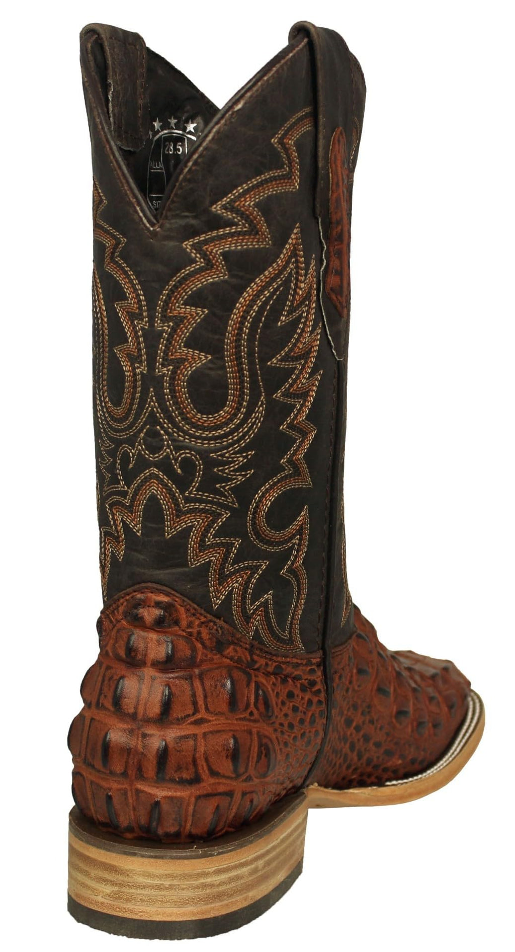 Cognac Leather Cowboy Boots L6116