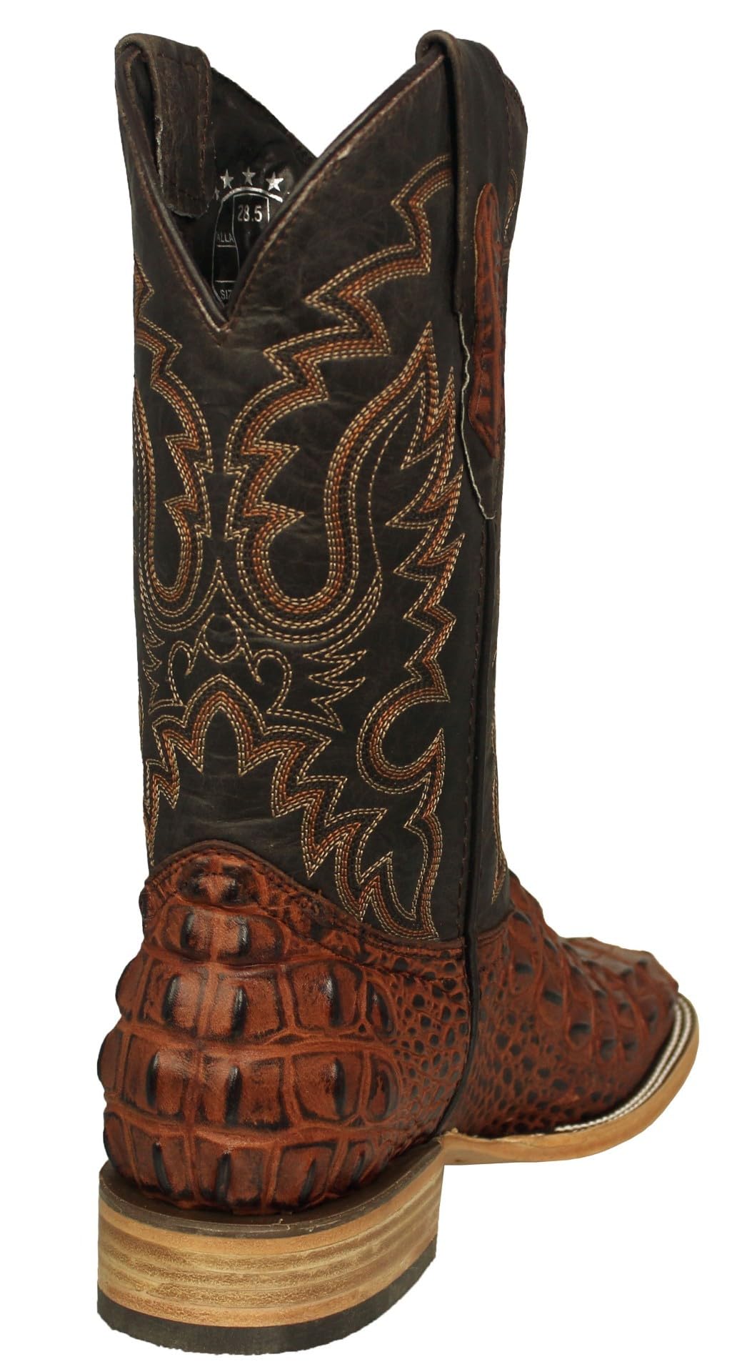Cognac Leather Cowboy Boots L6116