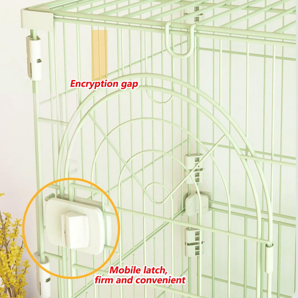 3/4-Tier Wire Cat Cage Playpen Kennel with Hammock H107