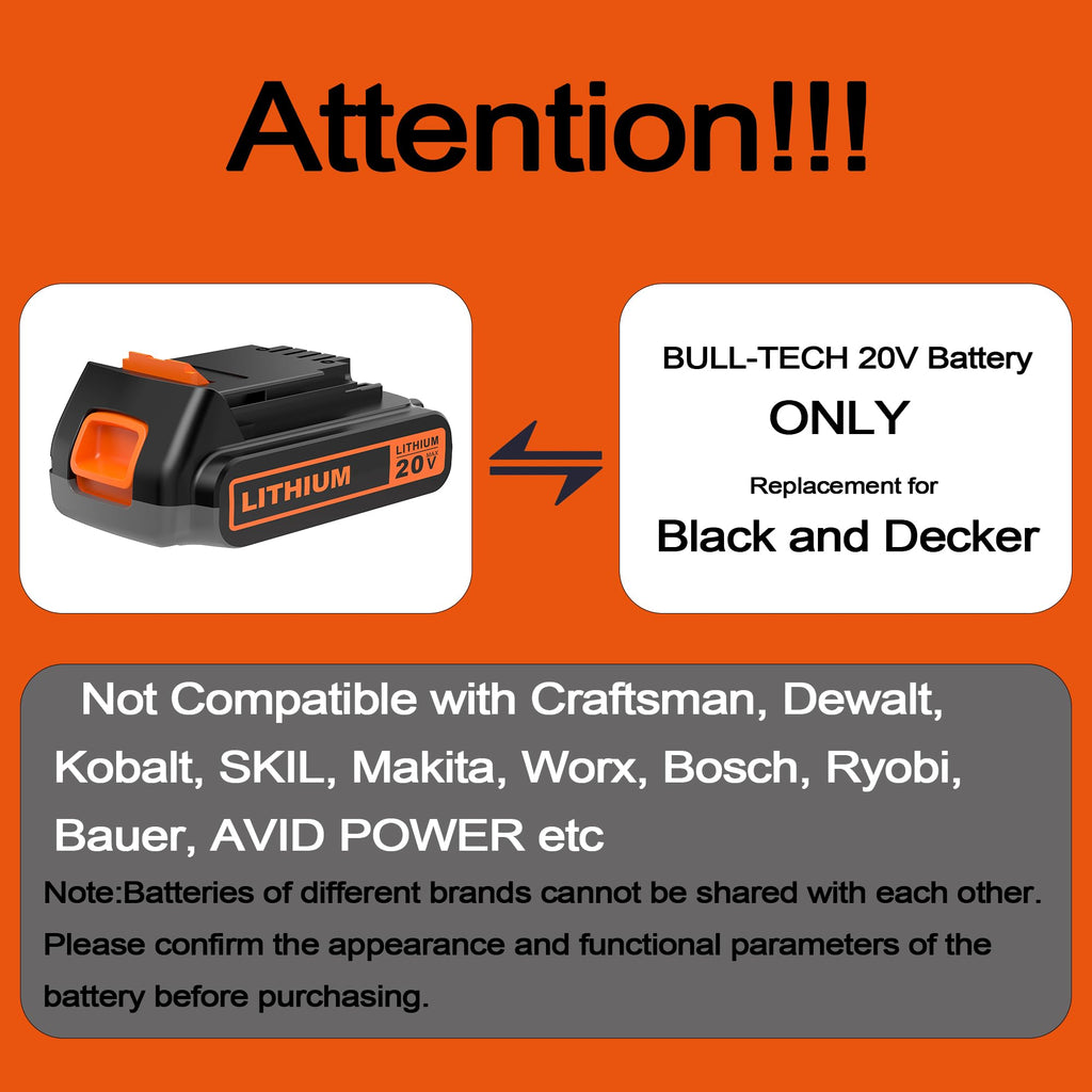20 Volt MAX 2.0Ah Replacement Battery Z595