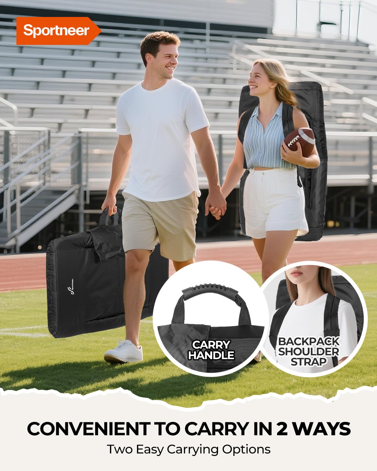 Stadium Seats with Back Support 2.5'' Thick Cushion 6 Adjustable Angle Bleacher Seat with Armrest W154