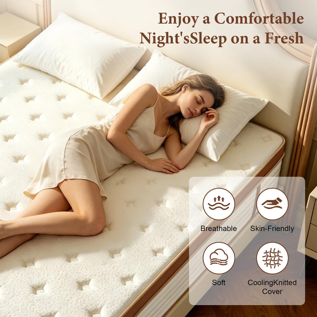 Full 10 Inch Hybrid Memory Foam Mattress Y650792