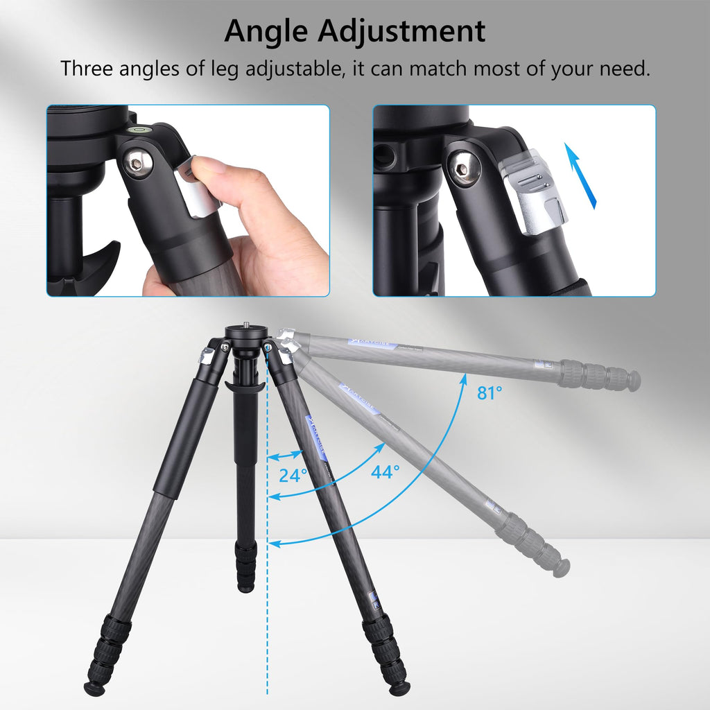 Carbon Fiber 32mm Tube Camera Tripod with 65mm Bowl Adapter B34958