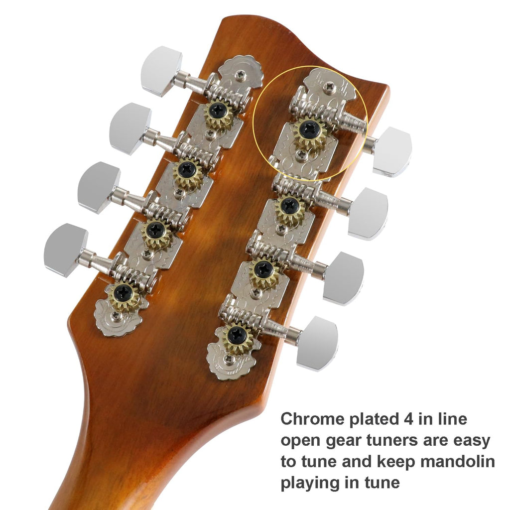 8 String Acoustic-Electric Mandolin Instrument with Pickup H1144