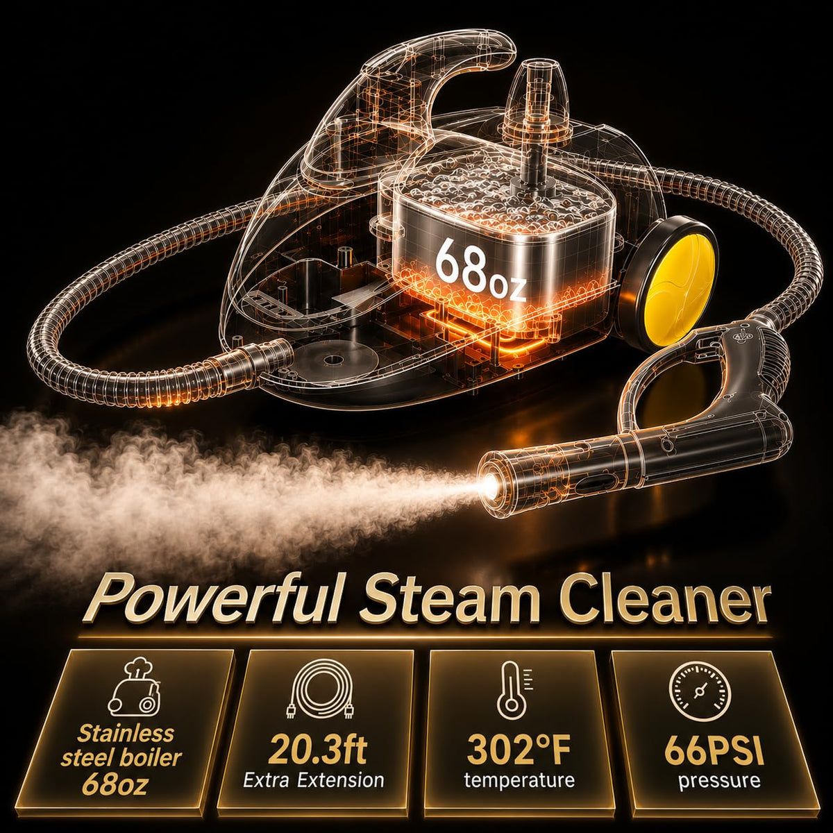 Heavy Duty Steam Cleaner 2L Tank W96195