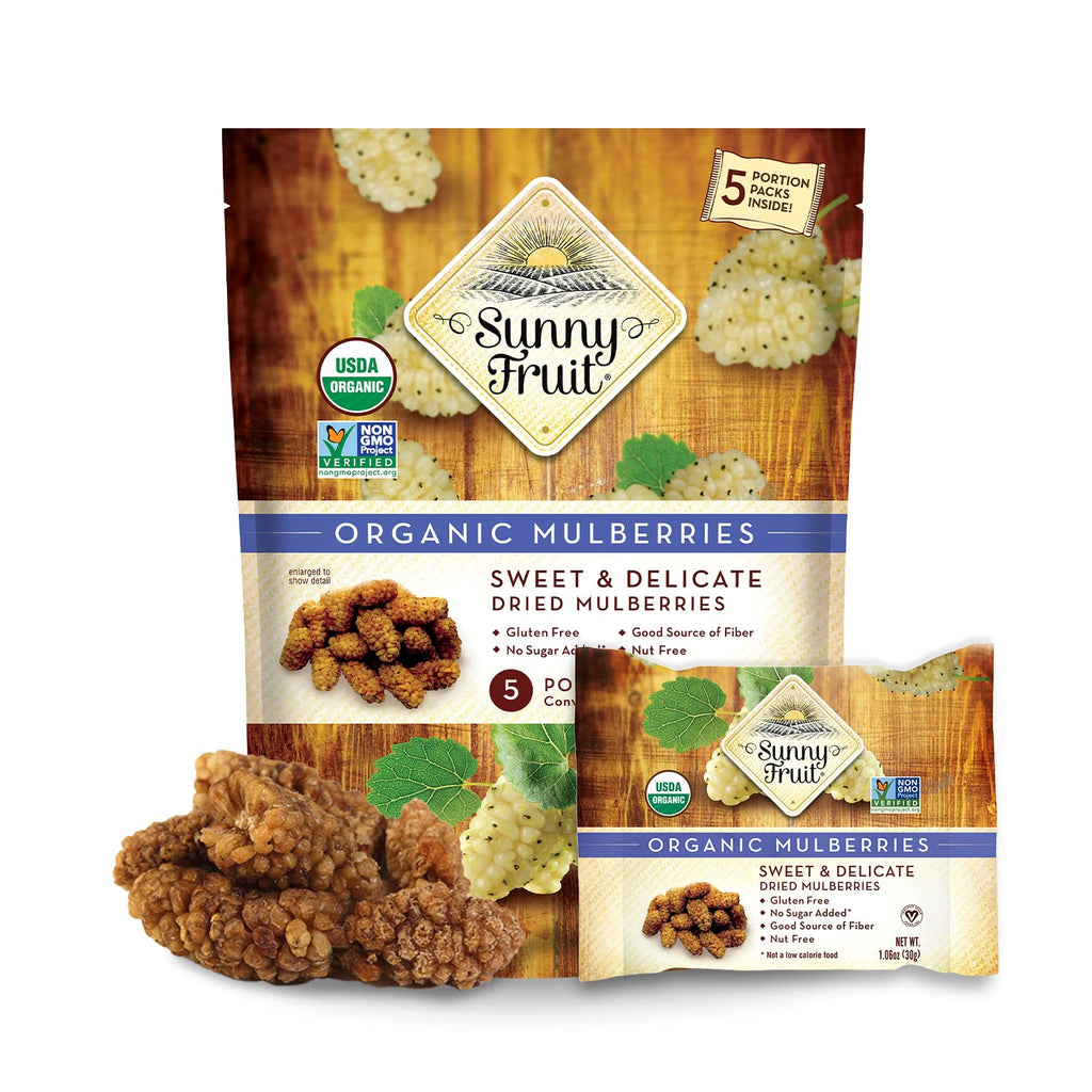 Organic Turkish Dried White Mulberries 3 Bags O4257