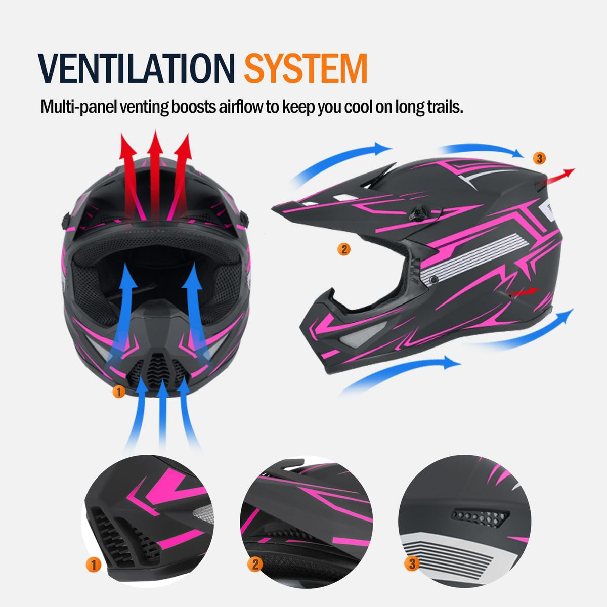 DOT Approved Motocross Helmet K6300