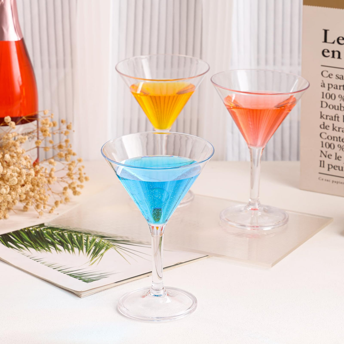10 oz Plastic Martini Glasses Set of 12 W587740