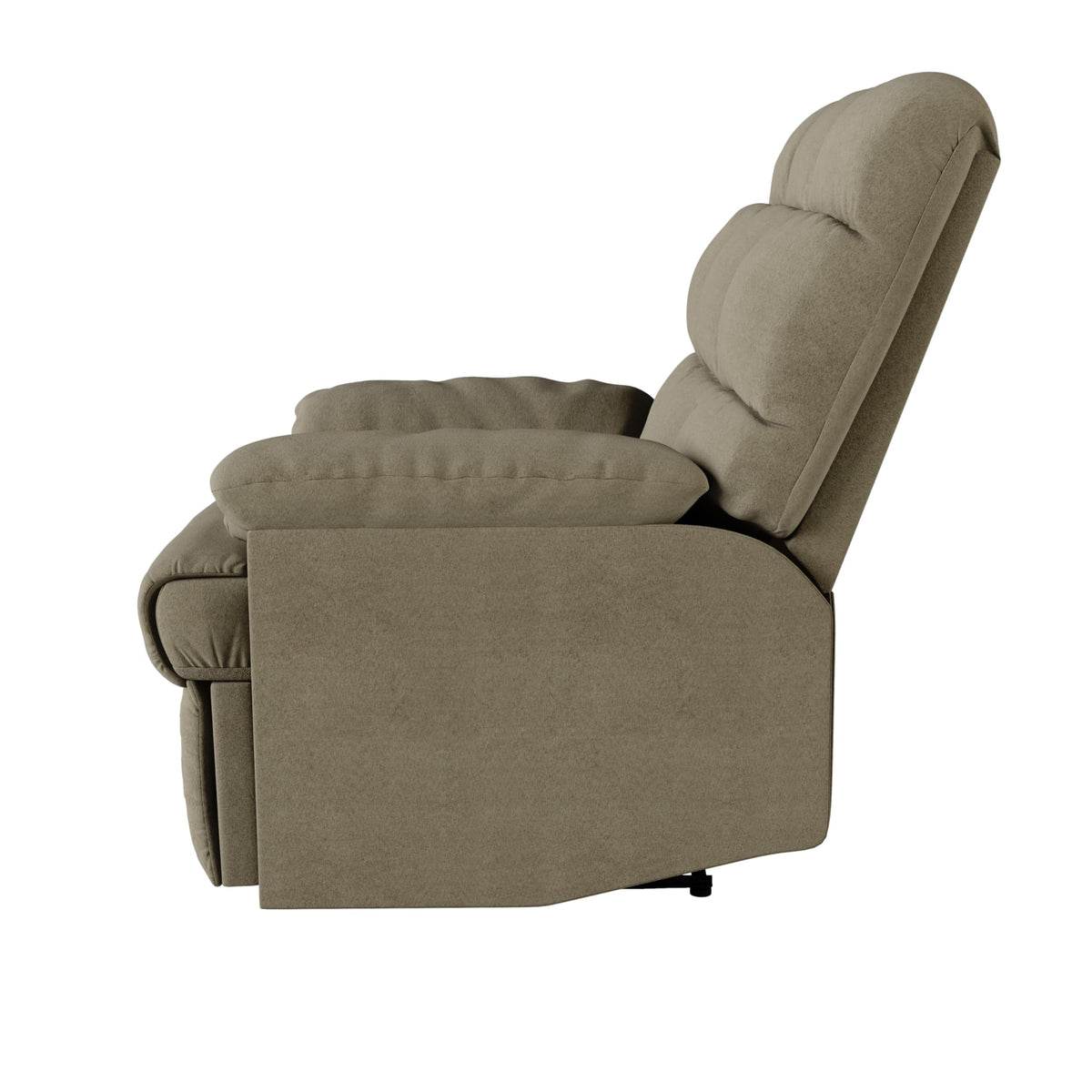 Velvet Swivel Rocker Recliner Chair with Adjustable Backrest and Footrest U310