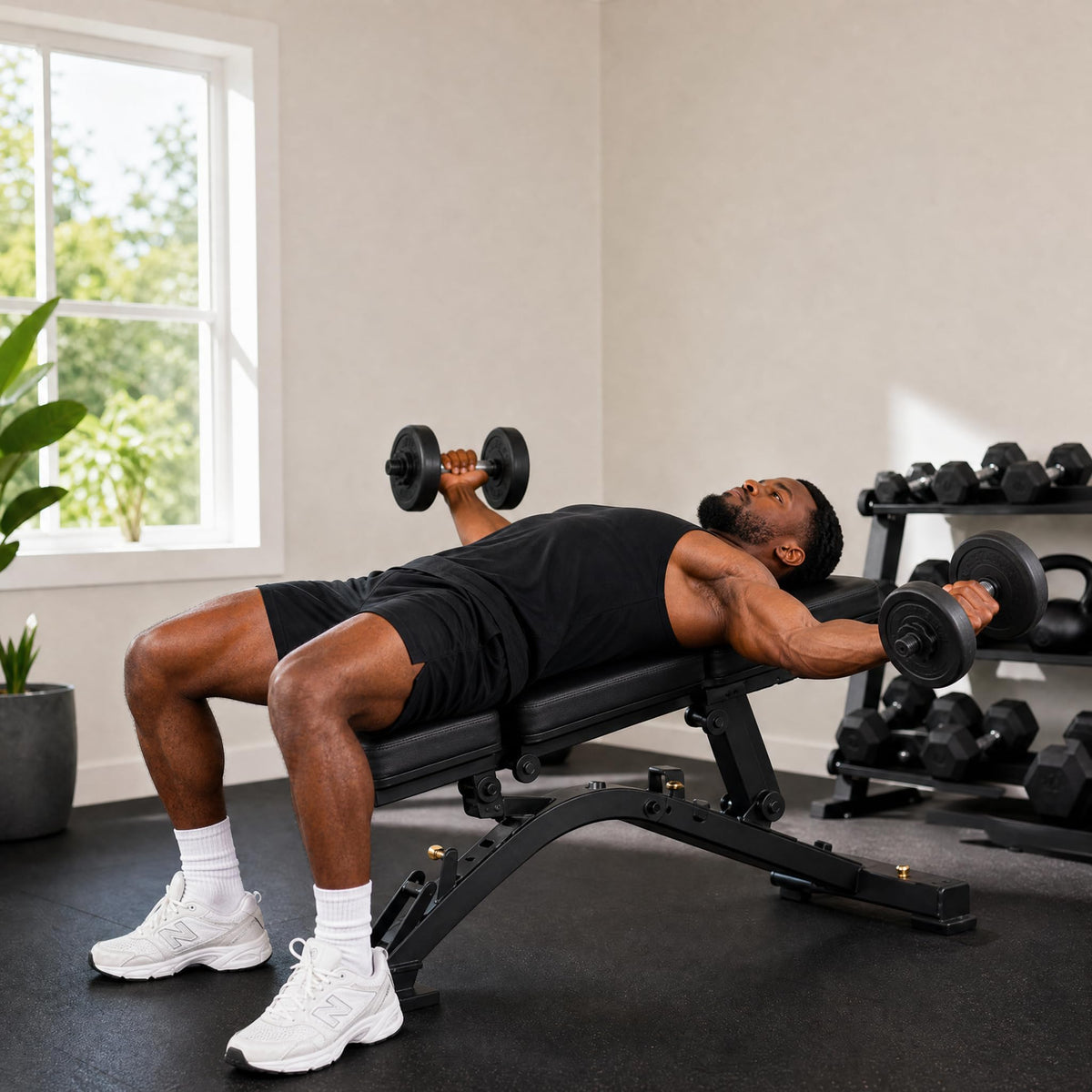 Cast Iron Adjustable Dumbbell Weight Set M6165