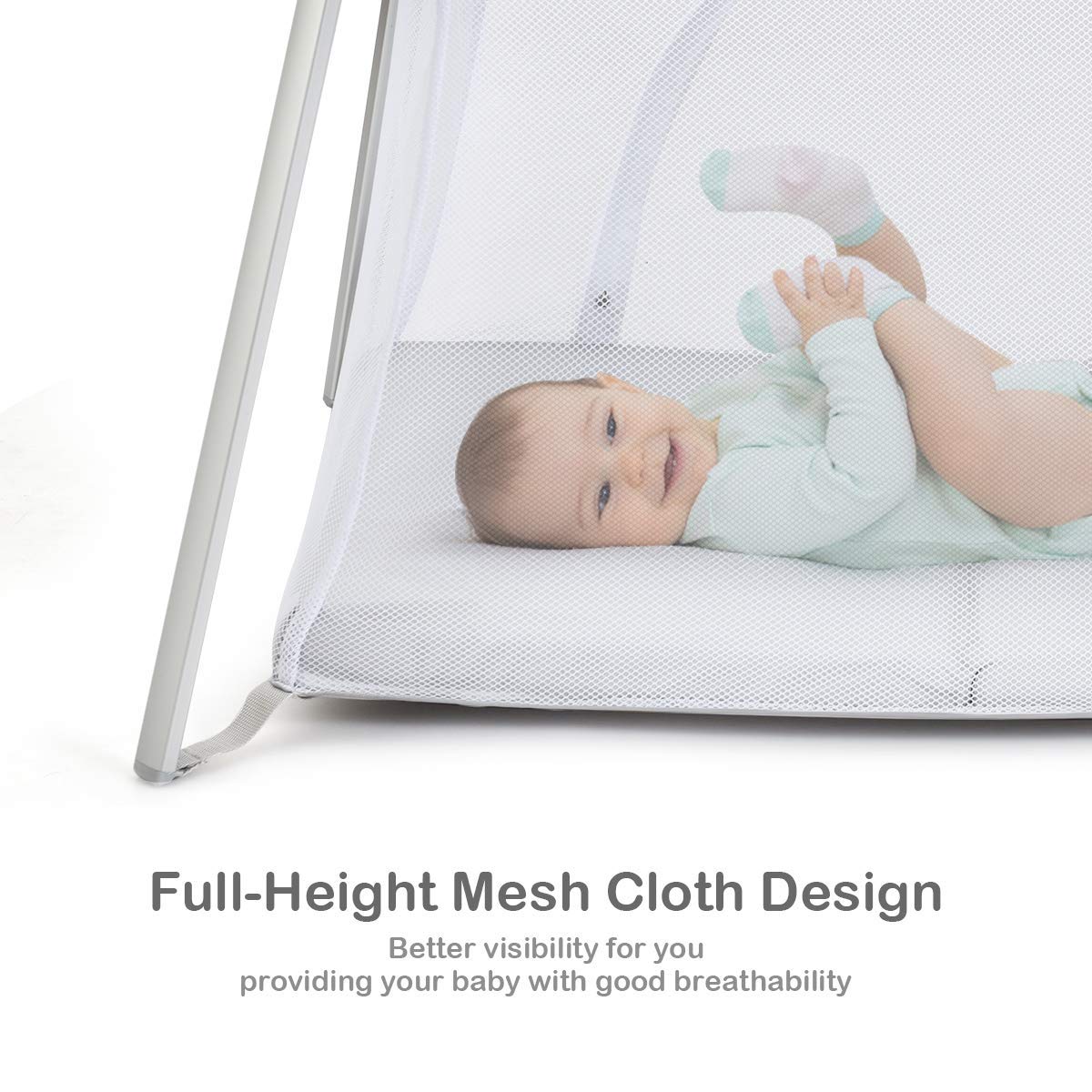 2 in 1 Portable Baby Playard with Mattress and Carry Bag X262683