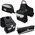 4-Piece Nylon Saddle Bag Set with Horn Bag, Cantle Bag & Pommel Bag I5660