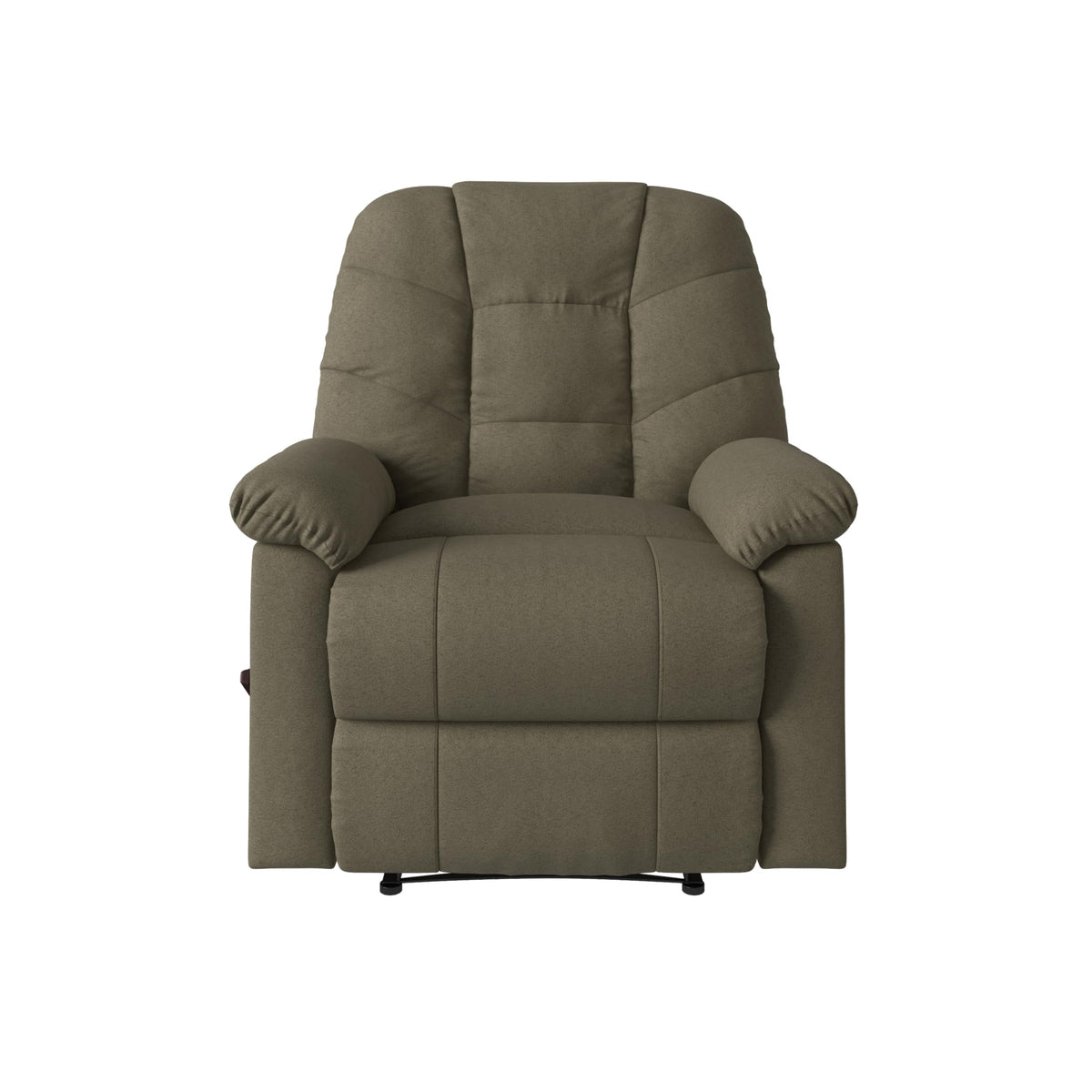 Velvet Swivel Rocker Recliner Chair with Adjustable Backrest and Footrest U310