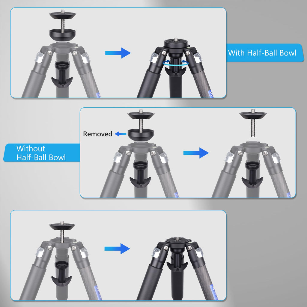 Carbon Fiber 32mm Tube Camera Tripod with 65mm Bowl Adapter B34958
