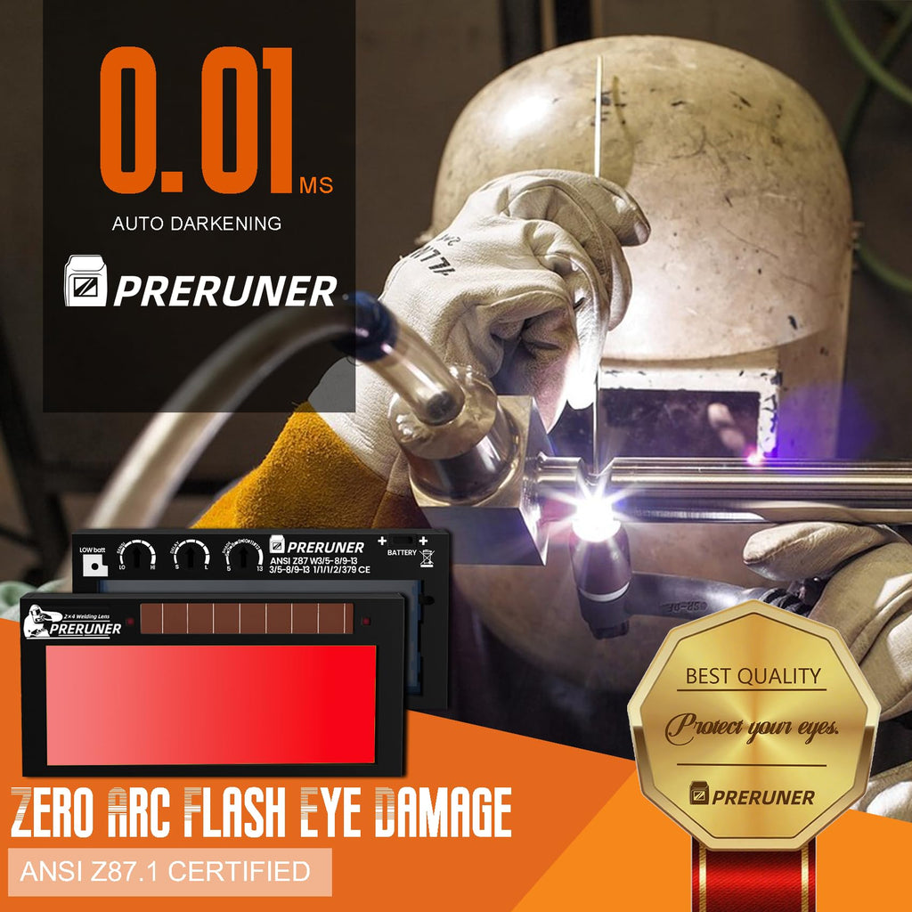 Red Shade 5-13 Auto Darkening Welding Lens 2x4-1/4 W5781