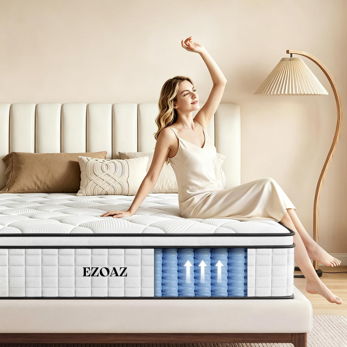 12 Inch Medium Firm Hybrid Full Mattress B1813