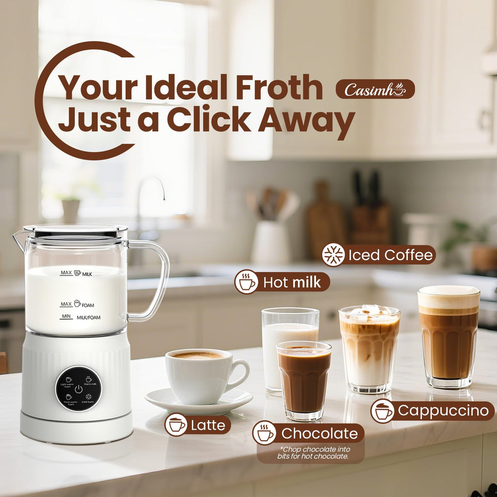 4-in-1 Electric Milk Frother and Steamer K96974