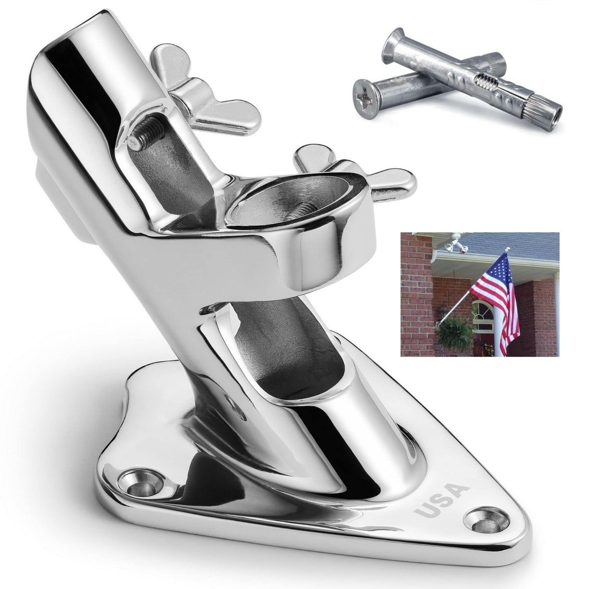1 Inch Stainless Steel Flag Pole Holder I2800