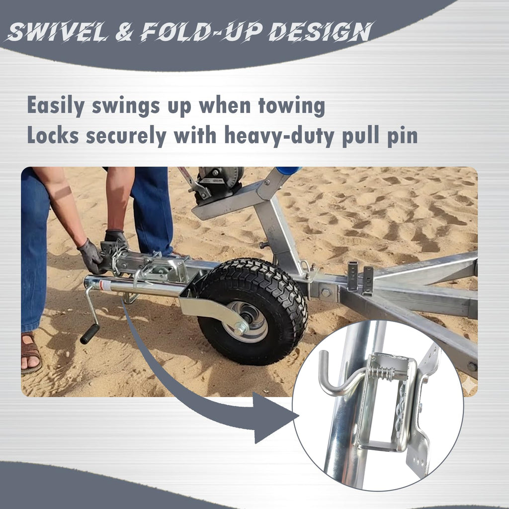 Heavy-Duty Swivel Trailer Tongue Jack 2000 lbs C471