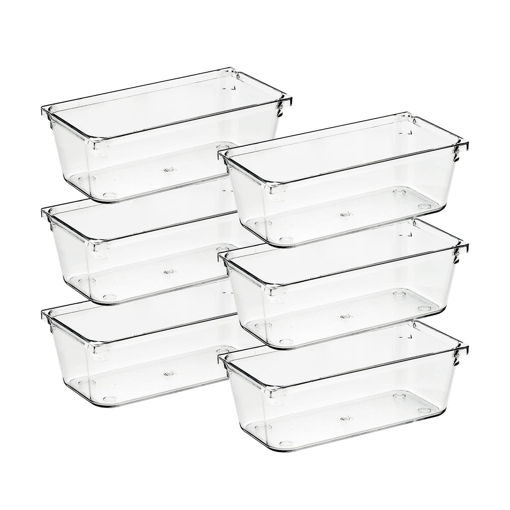 6 Pack Plastic Drawer Organizer S384
