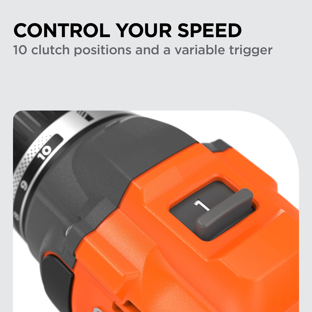 20V MAX Cordless Brushless Drill Driver with 30 Pc. Drill Bit Set M480