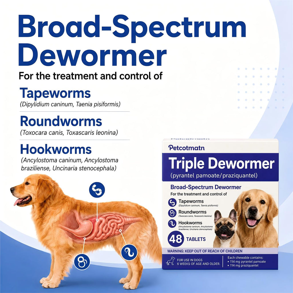 Dog Dewormer Tablets 48 Count J4246