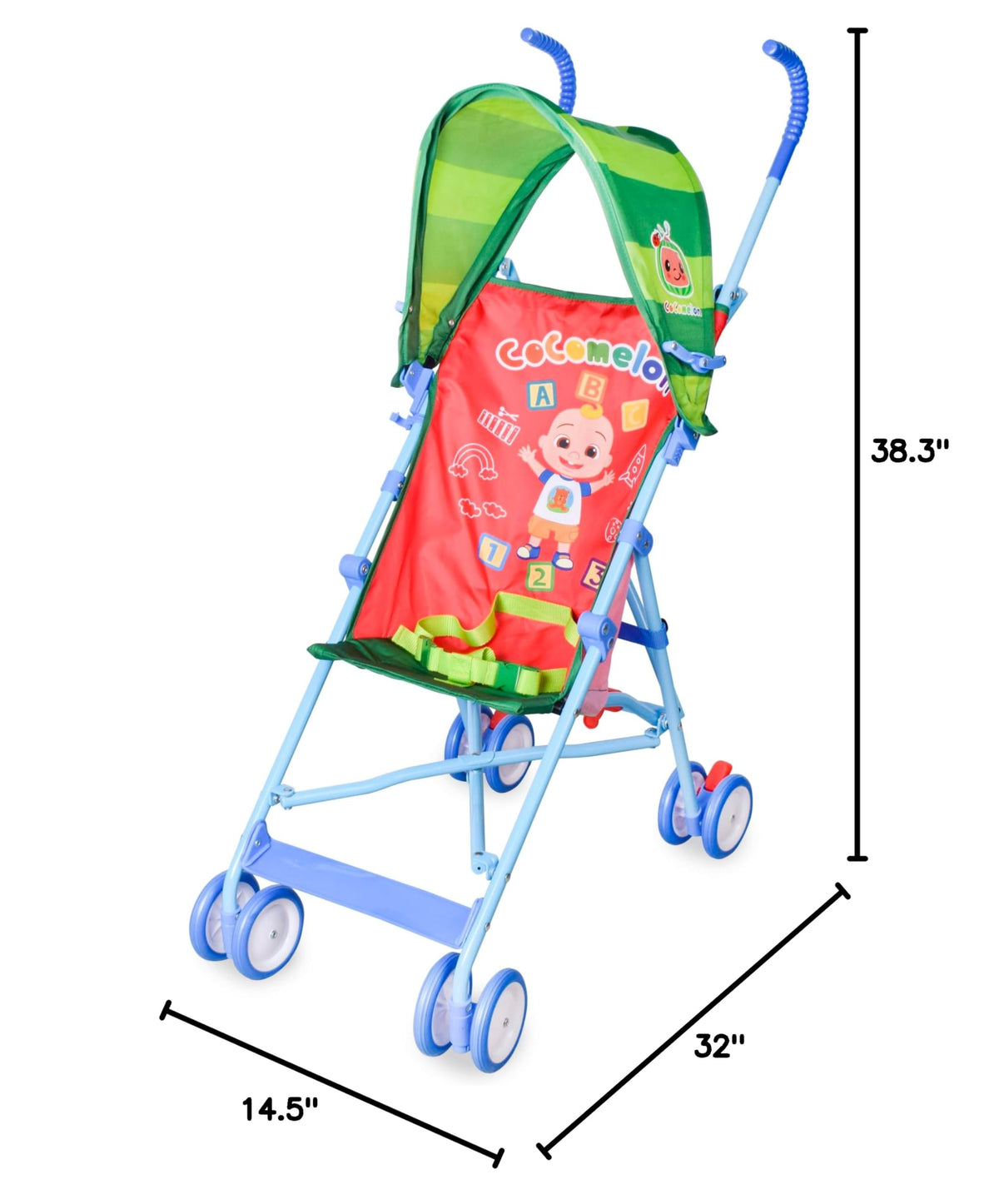 Red Umbrella Stroller with Canopy J355