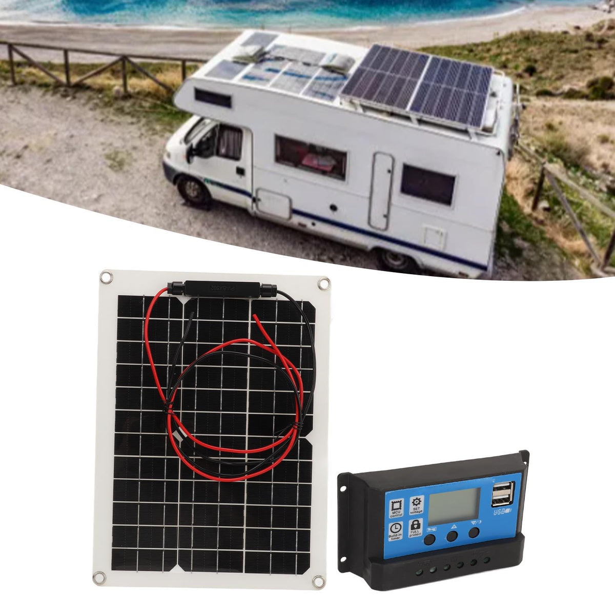 300W Solar Panel Kit with Controller J330446