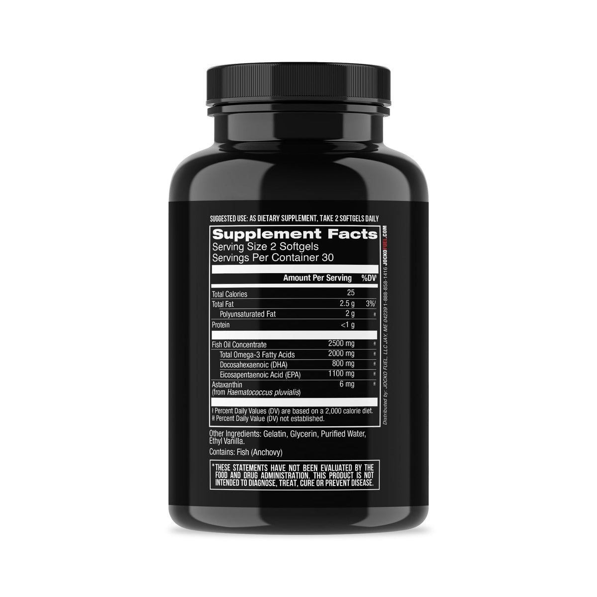 Omega 3 Fish Oil Supplement 2000mg Softgel Z1106