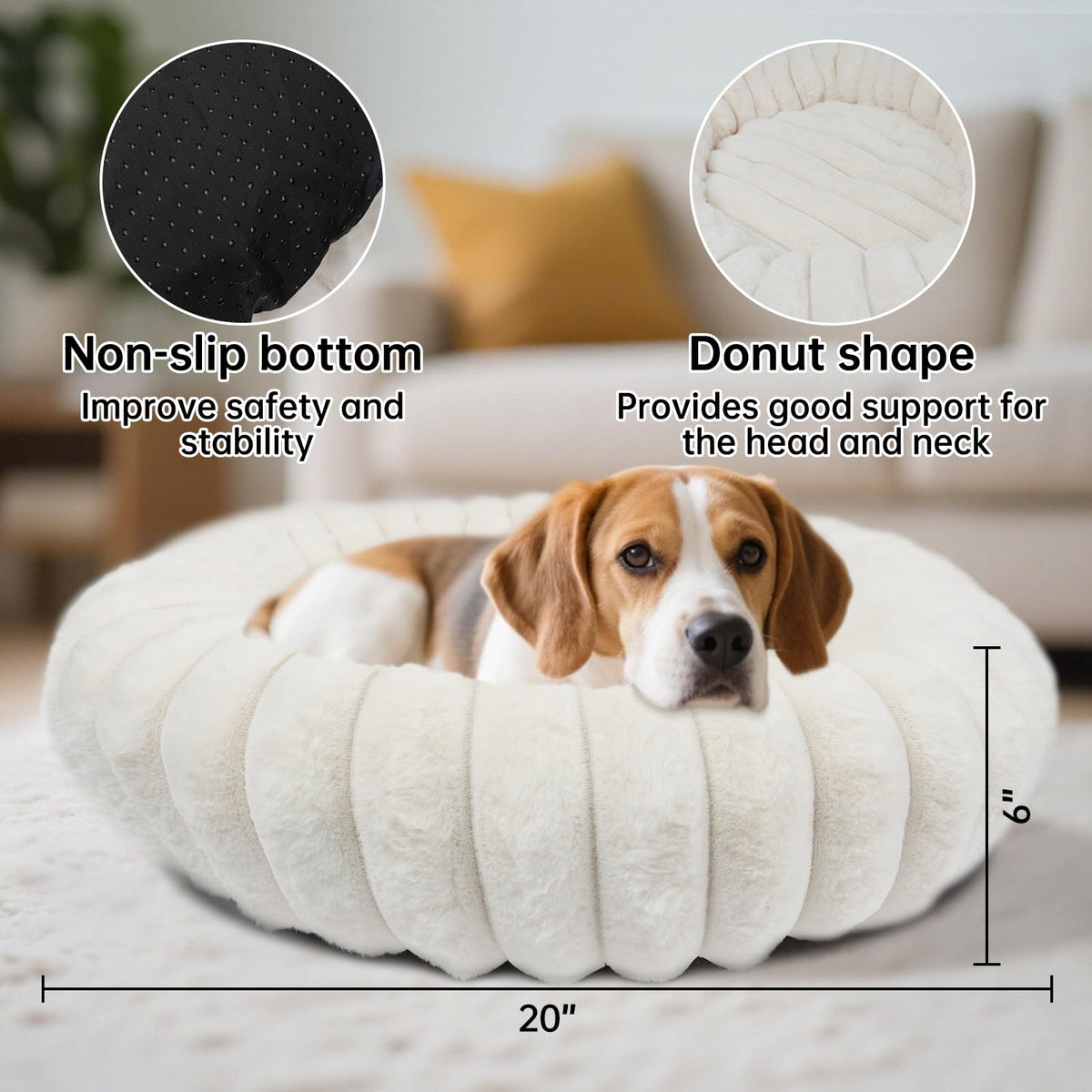 Small Round Dog Bed T318