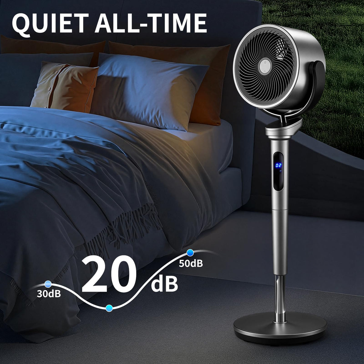 40 Inch Oscillating Pedestal Air Circulator Fan W575853
