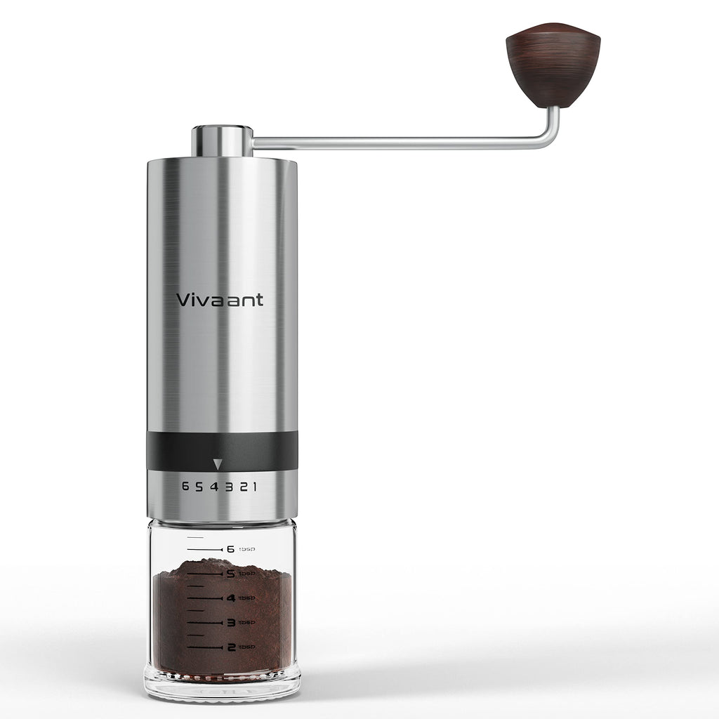 Manual Coffee Grinder Stainless Steel Conical Burr Mill A11870