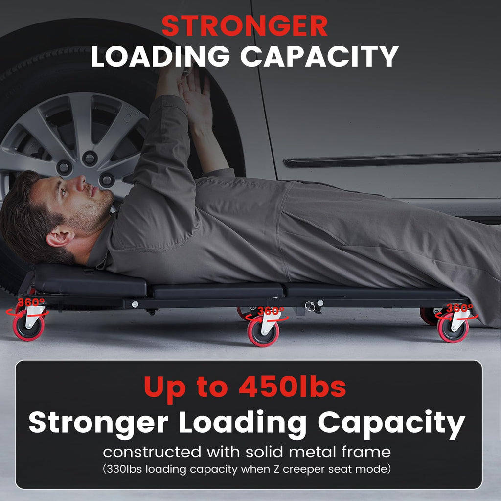 40 Inches 4 in 1 Creeper Seat up to 450 lbs Capacity I563750