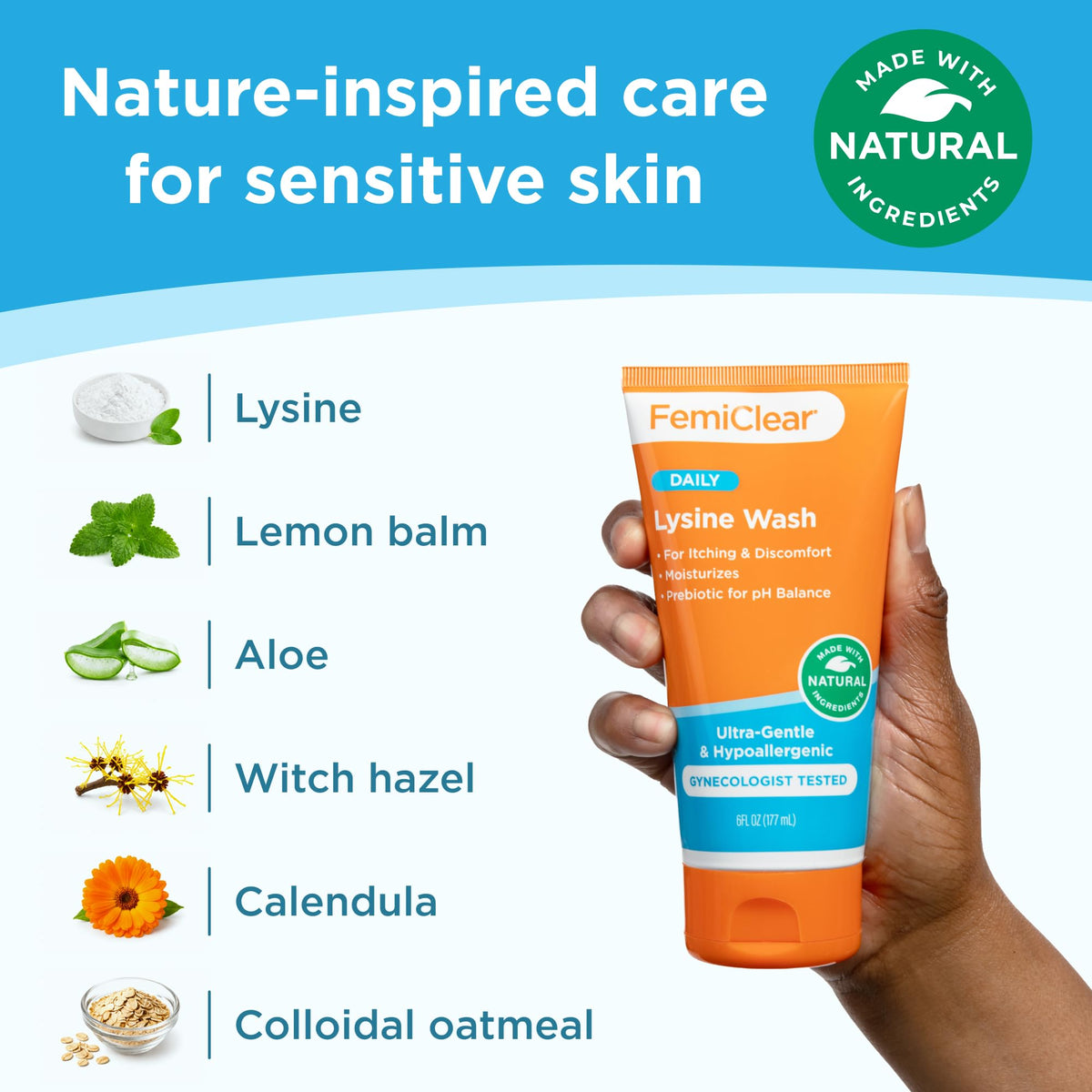 Lysine Feminine Wash 6 fl oz F843598