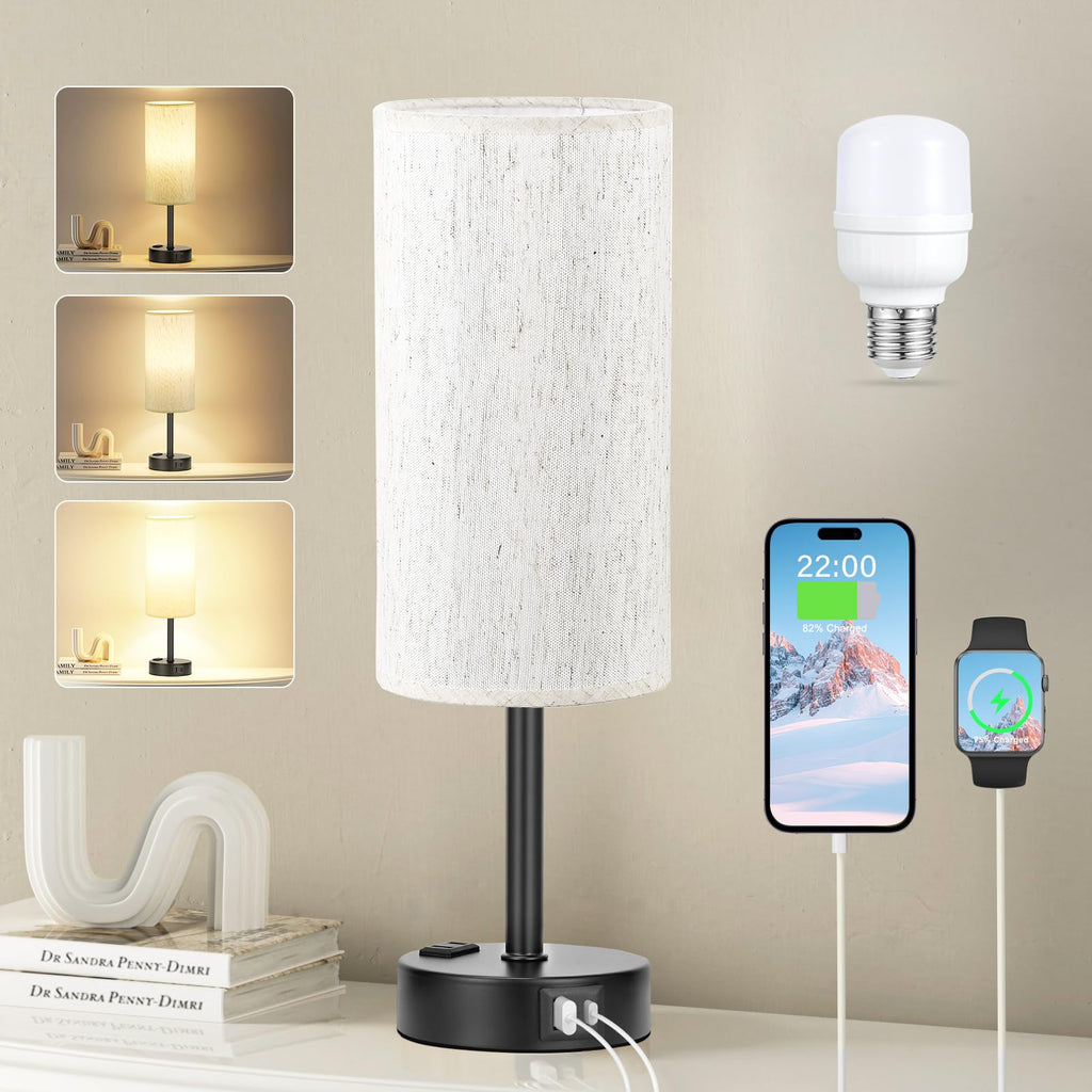 Turquoise Dimmable Touch Bedside Table Lamp H650
