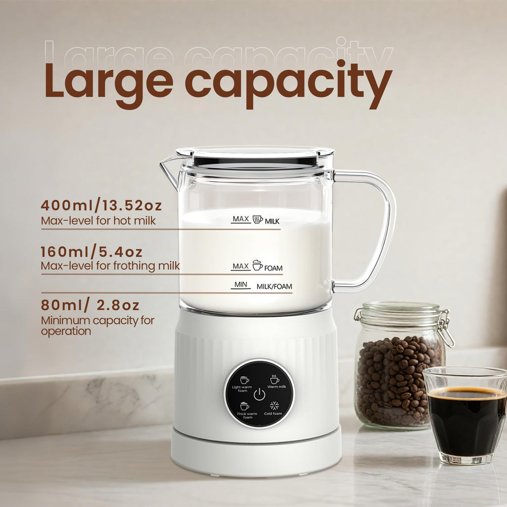 4-in-1 Electric Milk Frother and Steamer K96974