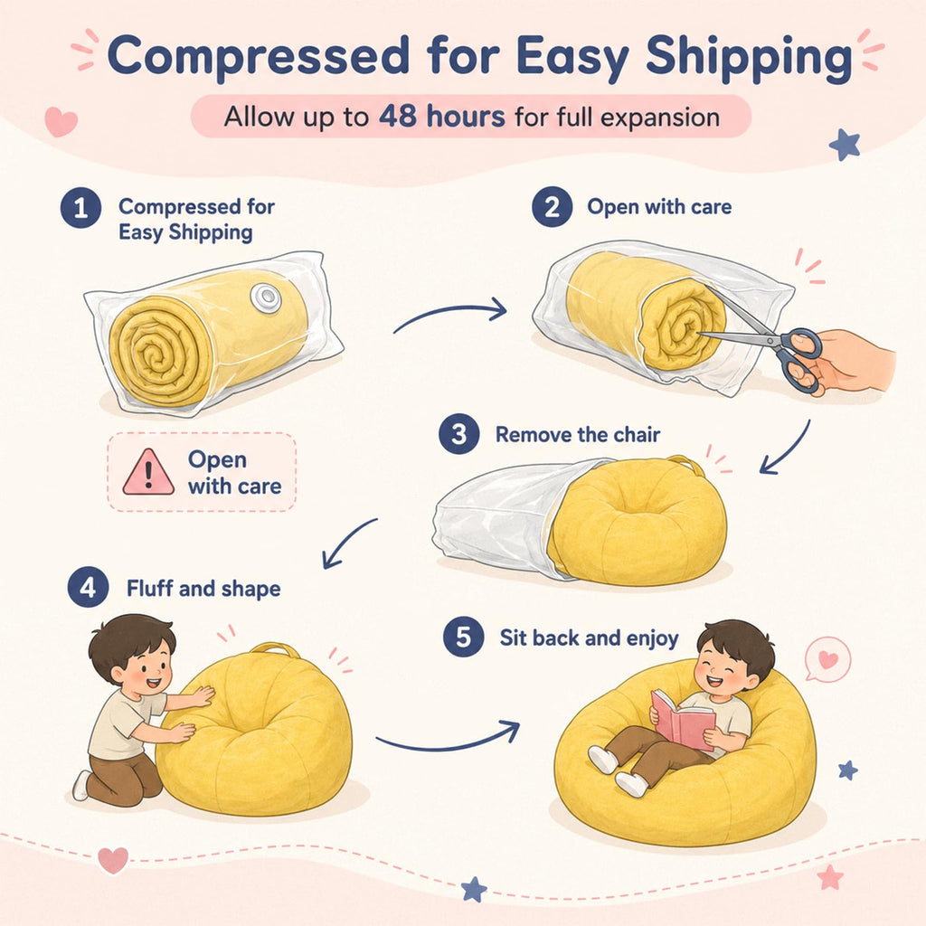 Small Yellow Bean Bag Chair B571990